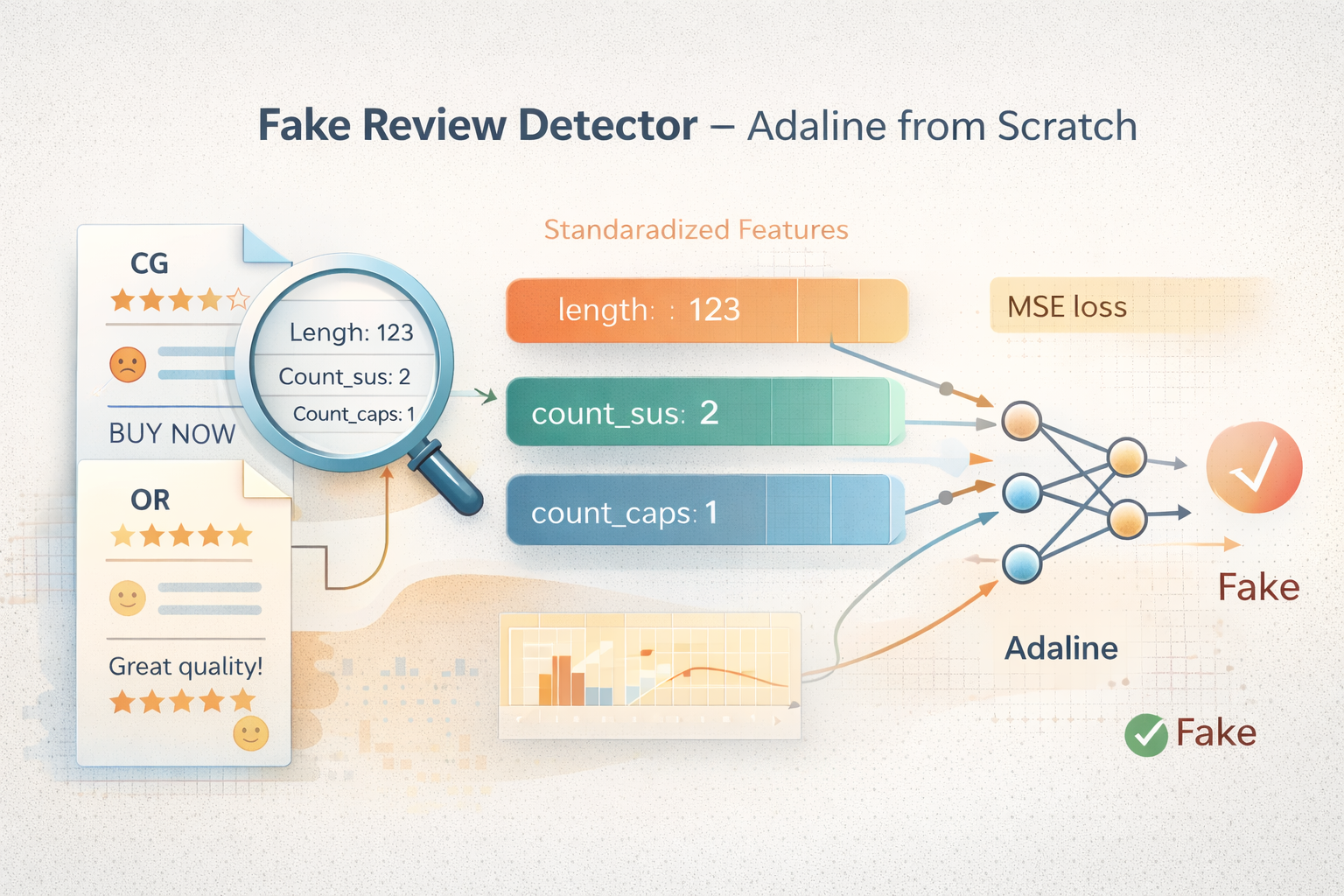 Fake review detector overview